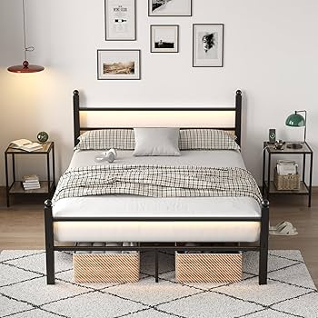 1/f SPACE Black Lighting Board S 2枚セット Amazon.com: Rolanstar Full Bed Frame with Headboard, Bed