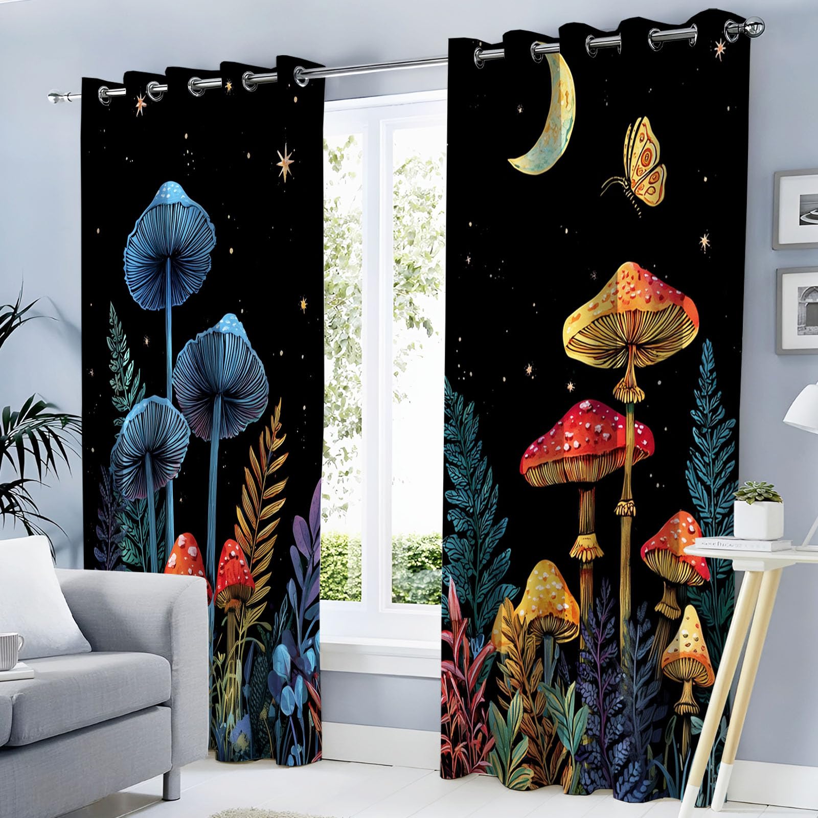 Rideau Occultant Fantastique Forêt pour Chambre et Salon Ambiance Nature Cosy