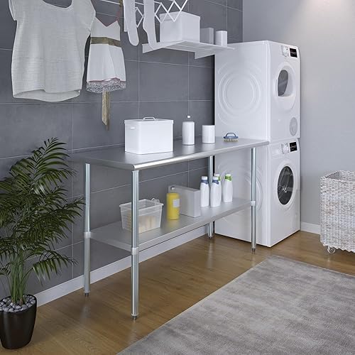 Miniatura 6 de Mesa de trabajo de acero inoxidable AmGood