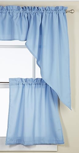 Miniatura 10 de Lorraine Home Fashions 002002400003par de cortina de niveles Ribcord