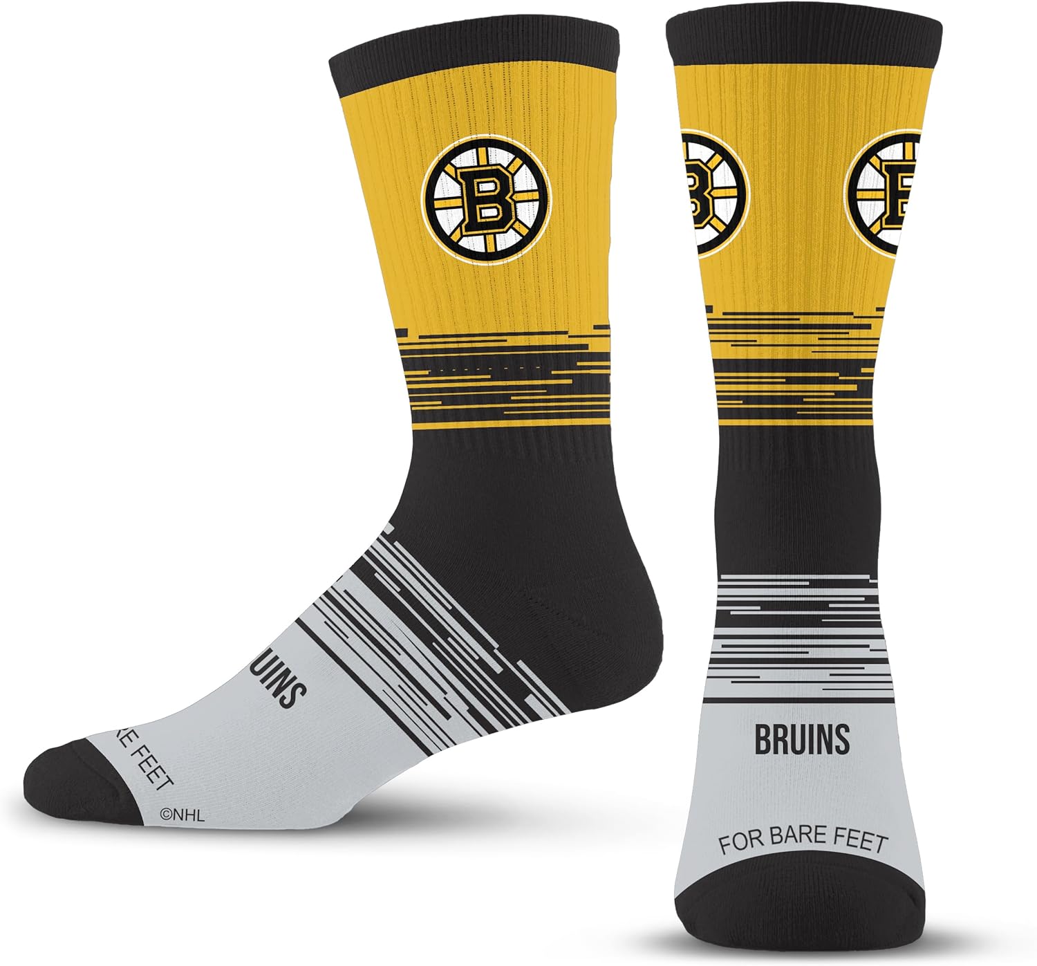 For Bare Feet NHL mens Elevate Crew Sock