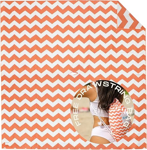 Manta de playa de microfibra de felpa, alfombra de playa grande para 1-4 personas, a prueba de arena, resistente al viento, agujero para sombrilla