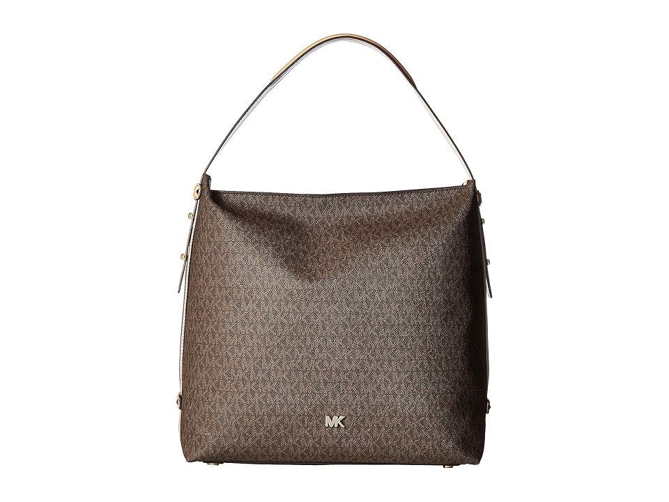 

MICHAEL Michael Kors Griffin Large Hobo (Brown/Butternut) Hobo Handbags