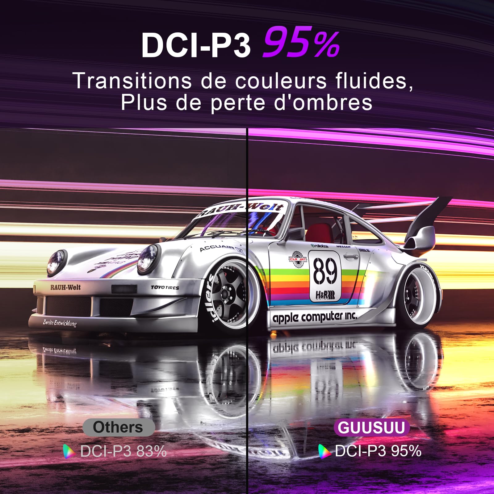 27 Pulgadas Monitor Gaming, 200Hz QHD 1440p, IPS, 95% DCI-P3, Baja Luz Azul, Sin Parpadeos, HDMI 2.1 y DP 1.4 - 5