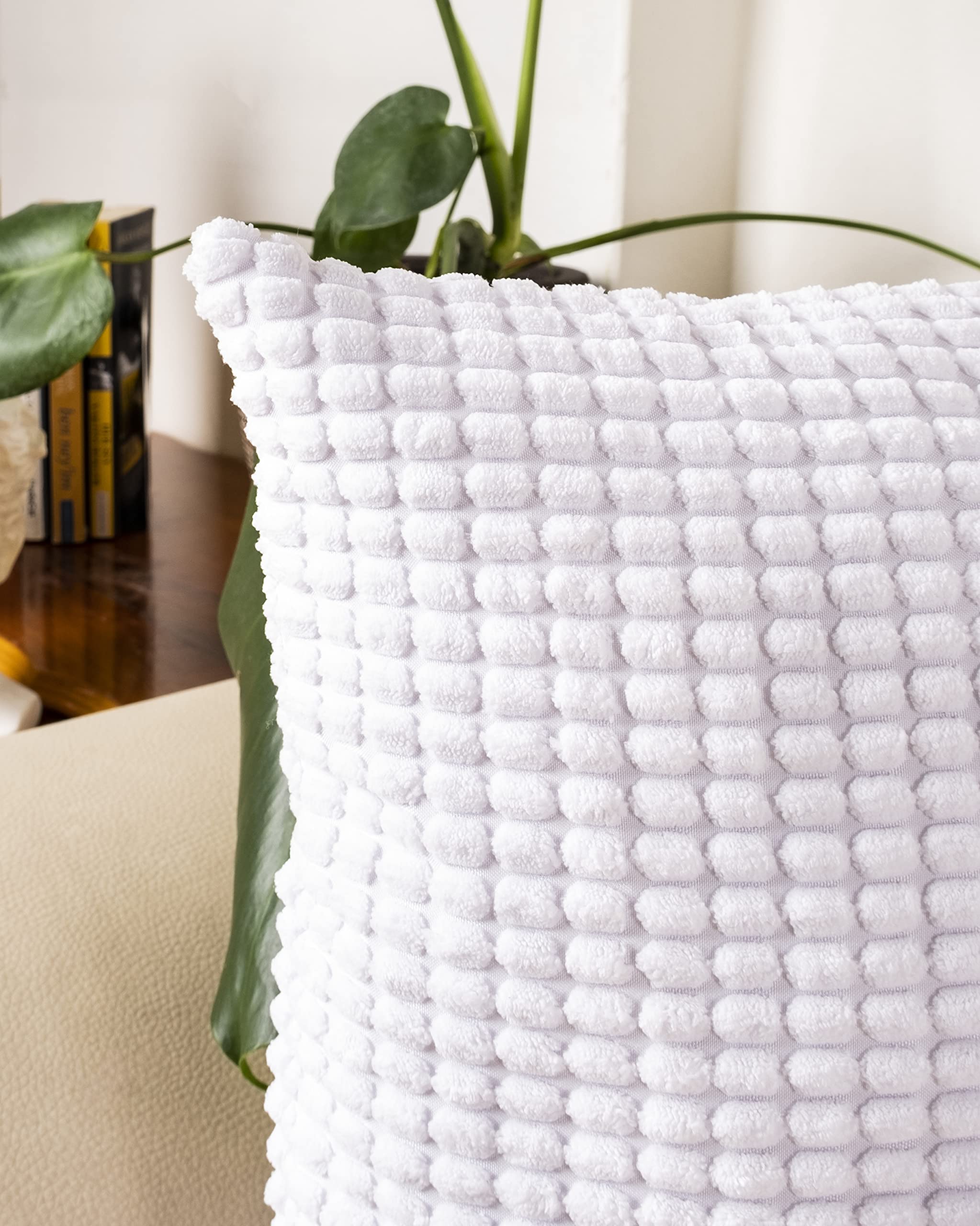 Gräfenstayn Cord-Samt Kissenbezug 45x45 Cm – 2er-Set, Weich, Mit Reißverschluss, Öko-TEX Zertifiziert