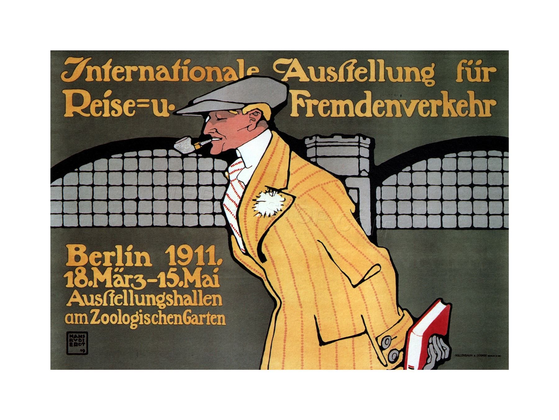 Wee Blue Coo Vintage Ad Exhibition Travel International Berlin Germany Wall Art Print