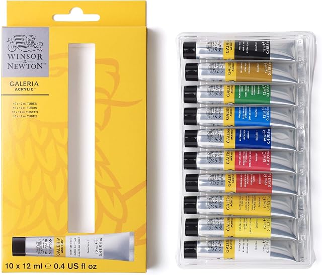 Winsor & Newton, Galeria Acrylic, 10x12ml Tube Set