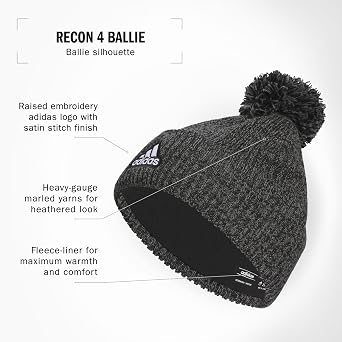 adidas Men's Recon Ballie Pom Beanie