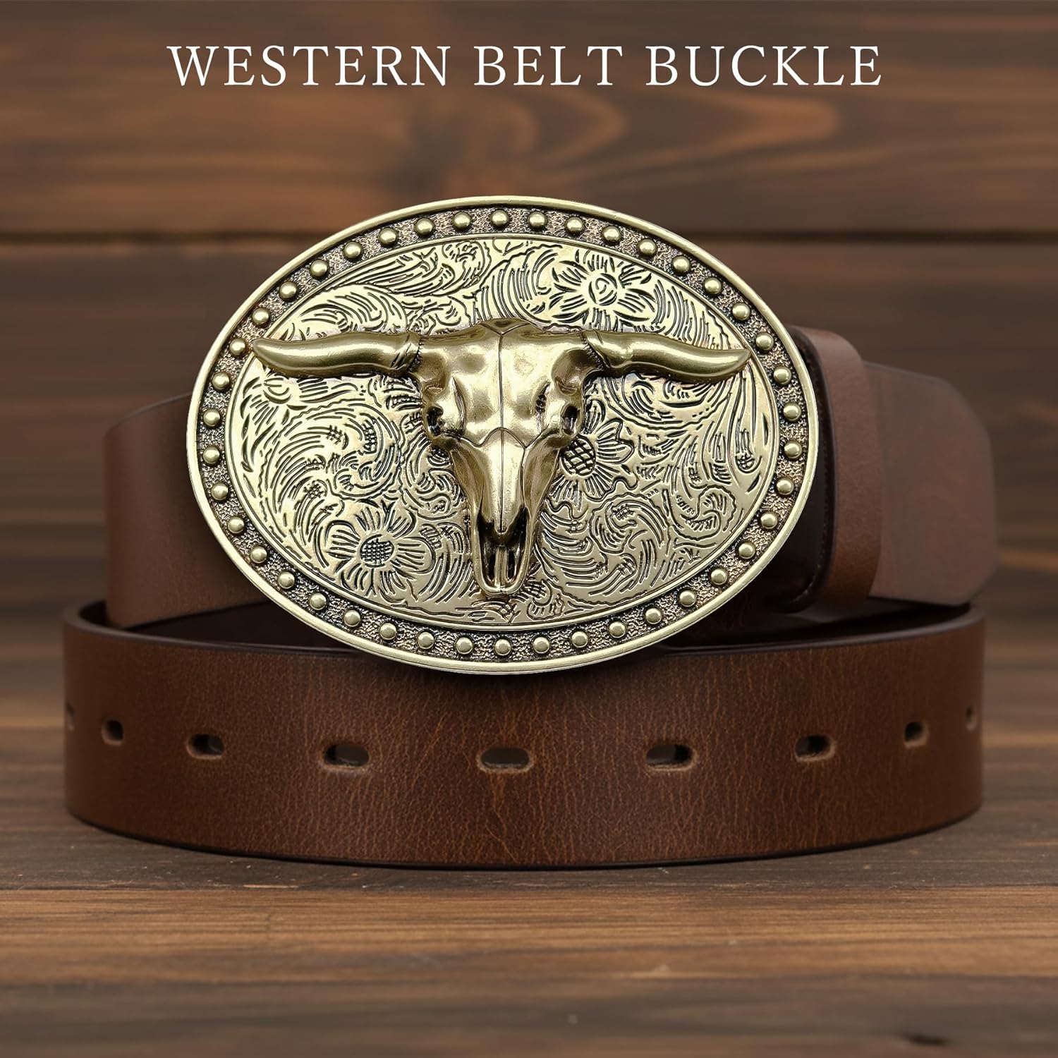 Western Cowboy Belt Buckle - 2026 NEW Longhorn Belt Buckles Men Big Cowboy Belts Buckle Gifts - Image 2