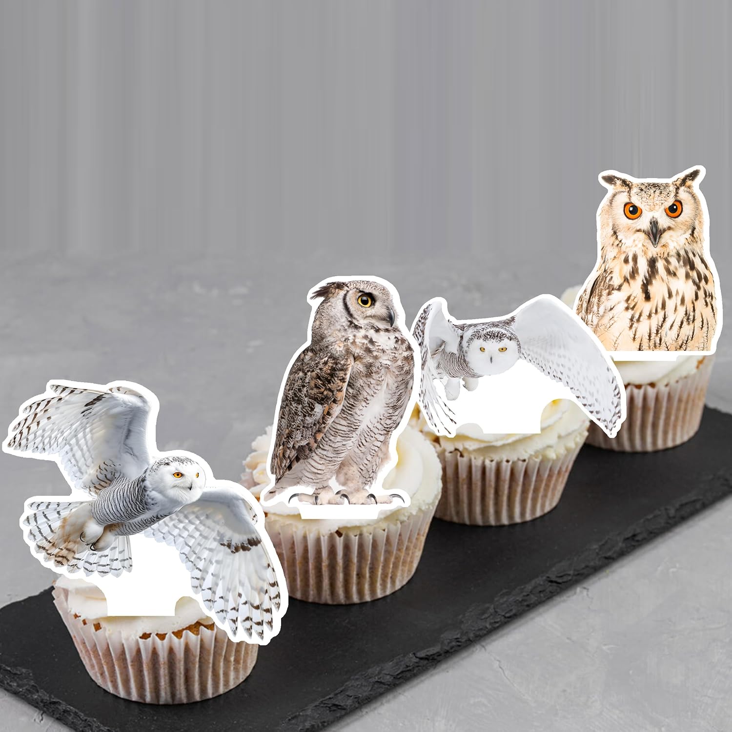 48Pcs Owl Theme Cupcake Toppers Owl Birthday Party Decorations Woodland Animal Cake Topper Decorations for Forest Animal Baby Shower Party Supplies - Image 7