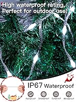 Vista 4 de Christmas Lights Cool White, 1000LED 328FT Christmas Tree Lights IP67 Waterproof, Plug in Fairy Lights with Remote 8 Modes Timer, Xmas Light for