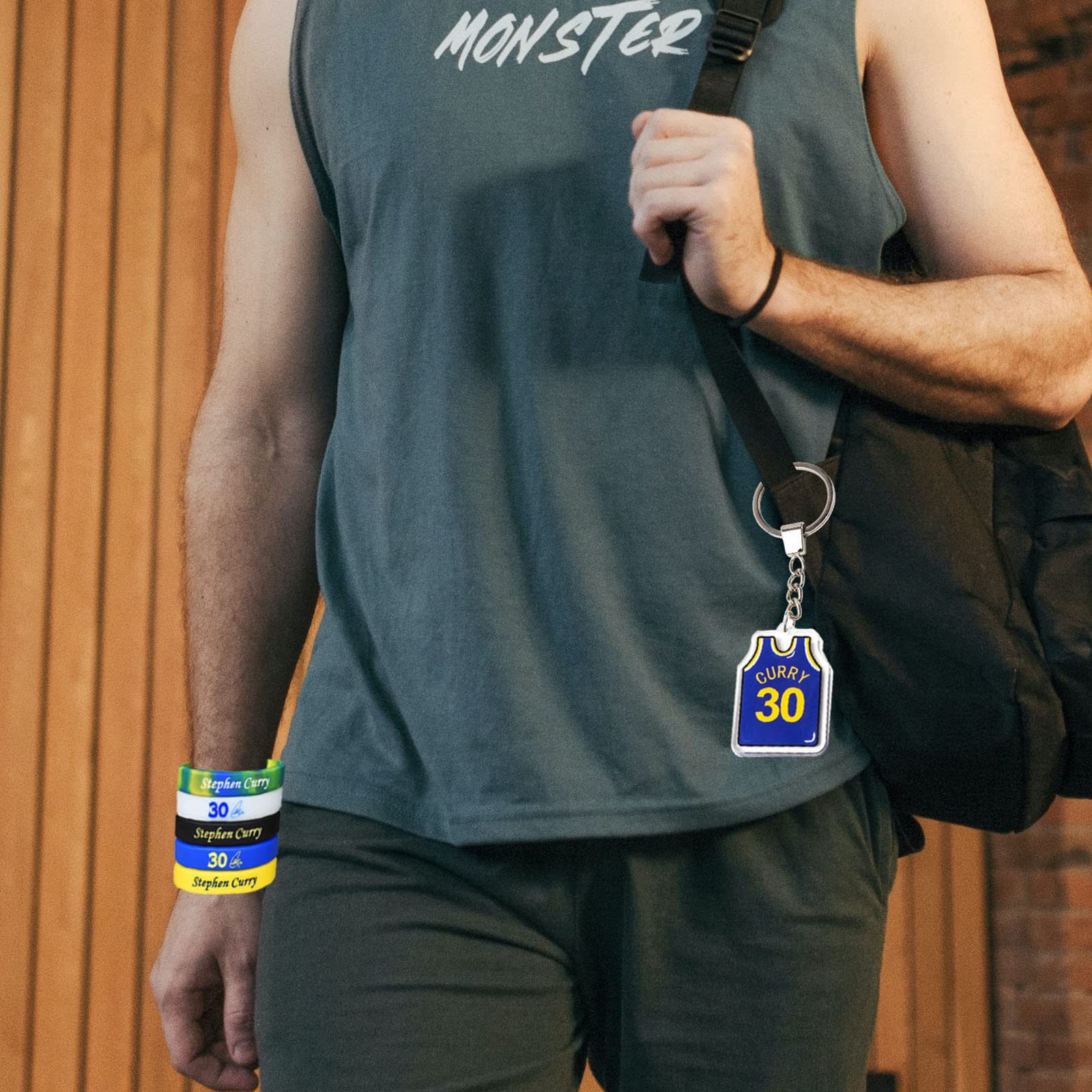 Pulseras de goma, 9 pulseras de silicona, accesorios de baloncesto con pulsera de baloncesto, llavero, collar, juego de regalo de baloncesto para hombre y adolescente