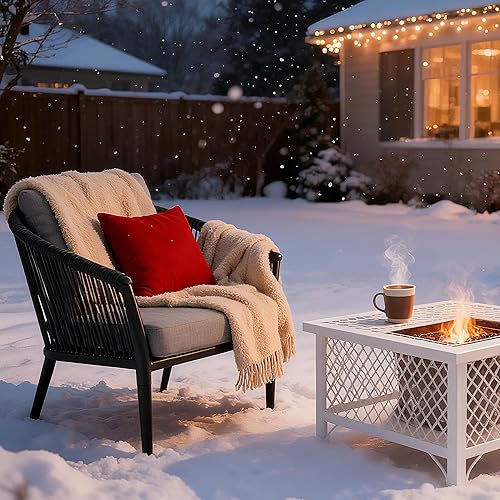 SUN TIME The Rope Patio Lounge Armchair Accent Sofa, Cushions, Armrest, Backrest