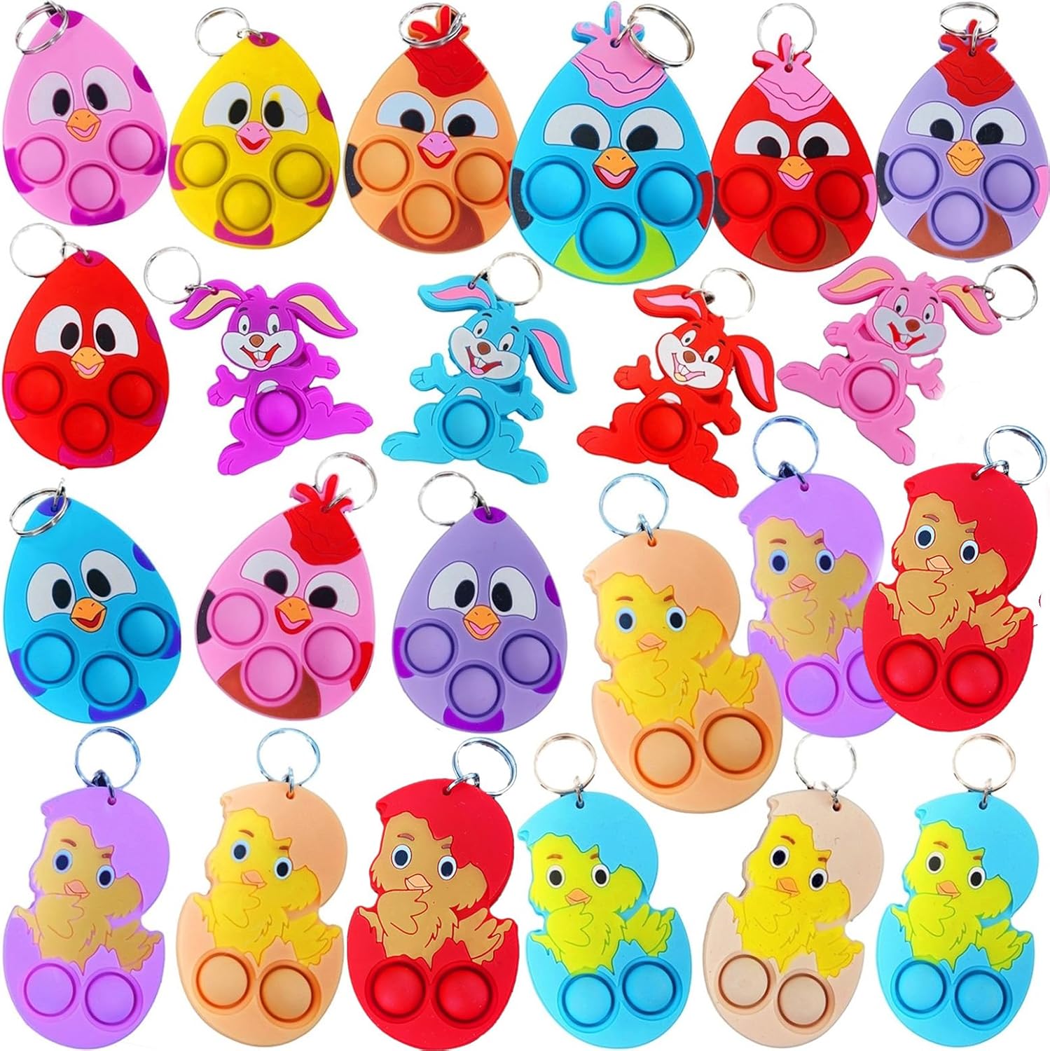 20 PCS Bulk Easter Mini Rabbit Egg For Adlut,Small Classroom Students Spring Party Favors