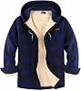 SWISSWELL Mens Sherpa Lined Fleece Shirts Jacket Plaid Flannel Zip Up Hoodies Heavyweight Winter Warm Coat with Pocket