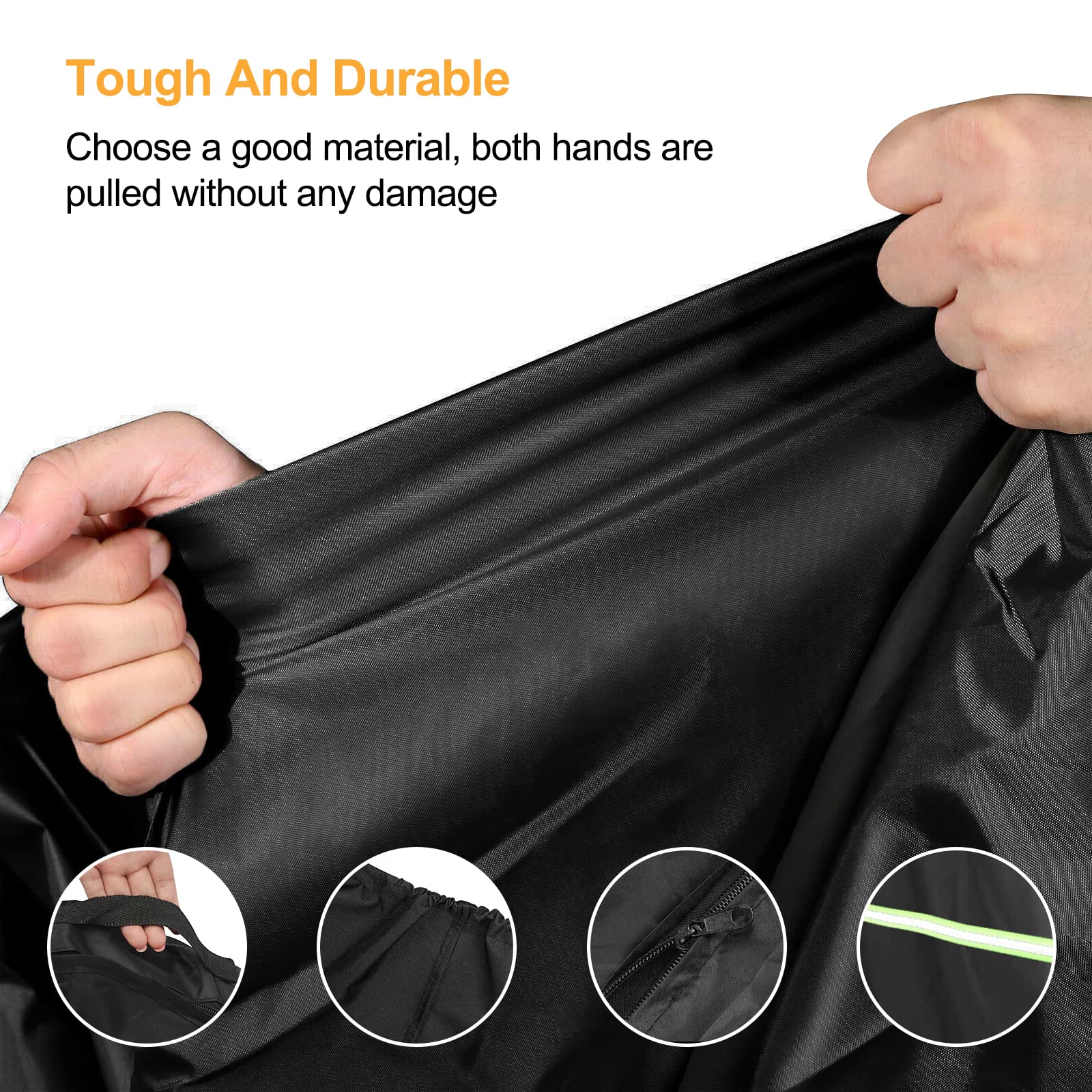 Funda protectora para sillón de playa, tejido Oxford 210D, con orificios de ventilación, impermeable y transpirable, resistente a la intemperie y a los rayos UV (135 x 105 x 175/140 cm)