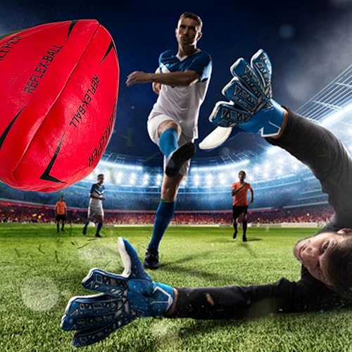 Miniatura 2 de Pelota de entrenamiento reflejo de portero, pelota de reacción de portero de fútbol de forma irregular Prisma para reflejo, agilidad, coordinación