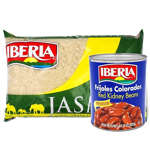Iberia Jasmine Rice, 5 lbs. + Iberia Red Kidney Beans, 29 oz Iberia Jasmine Rice, 5 lbs. + Iberia Red Kidney Beans, 29 oz