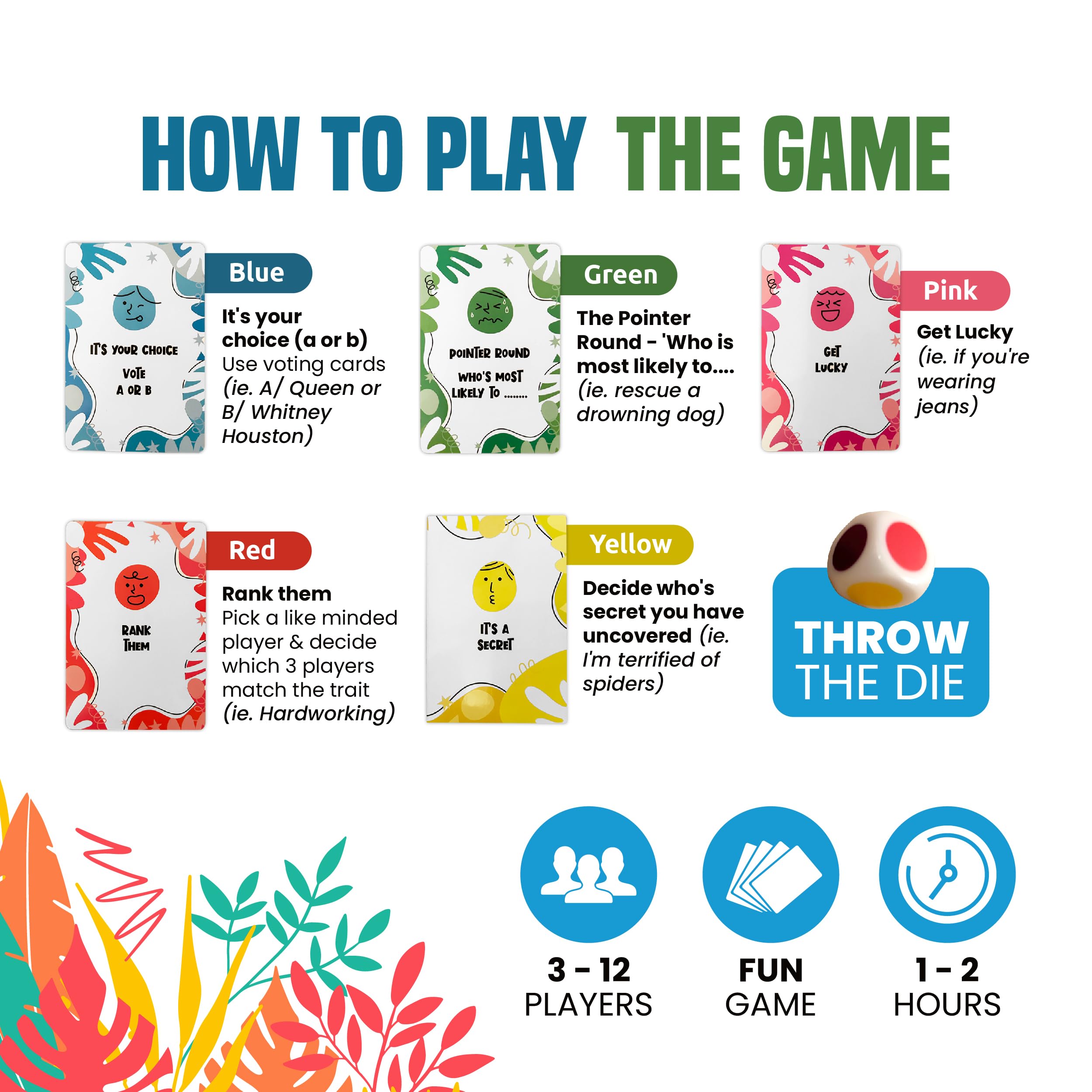 ZOLVE All About Us! Family & Friends Party Card Game - Hilarious Game for Friends & Adults, 3-12 Players, Great for Christmas, Birthdays & Family Nights - Image 4