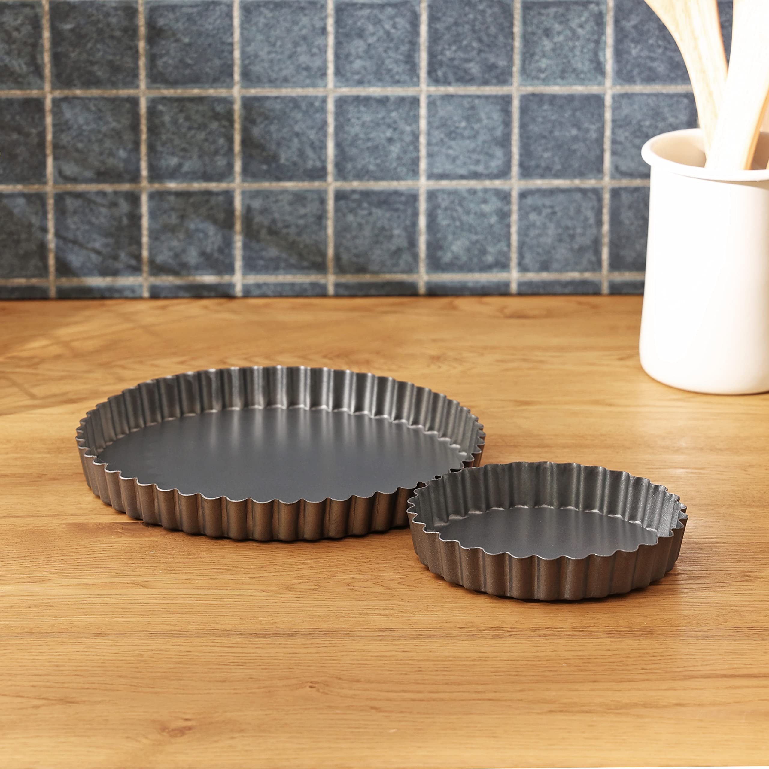 タルト型底取れ20cmヴィンテージ製菓道具マトファータルト型6個