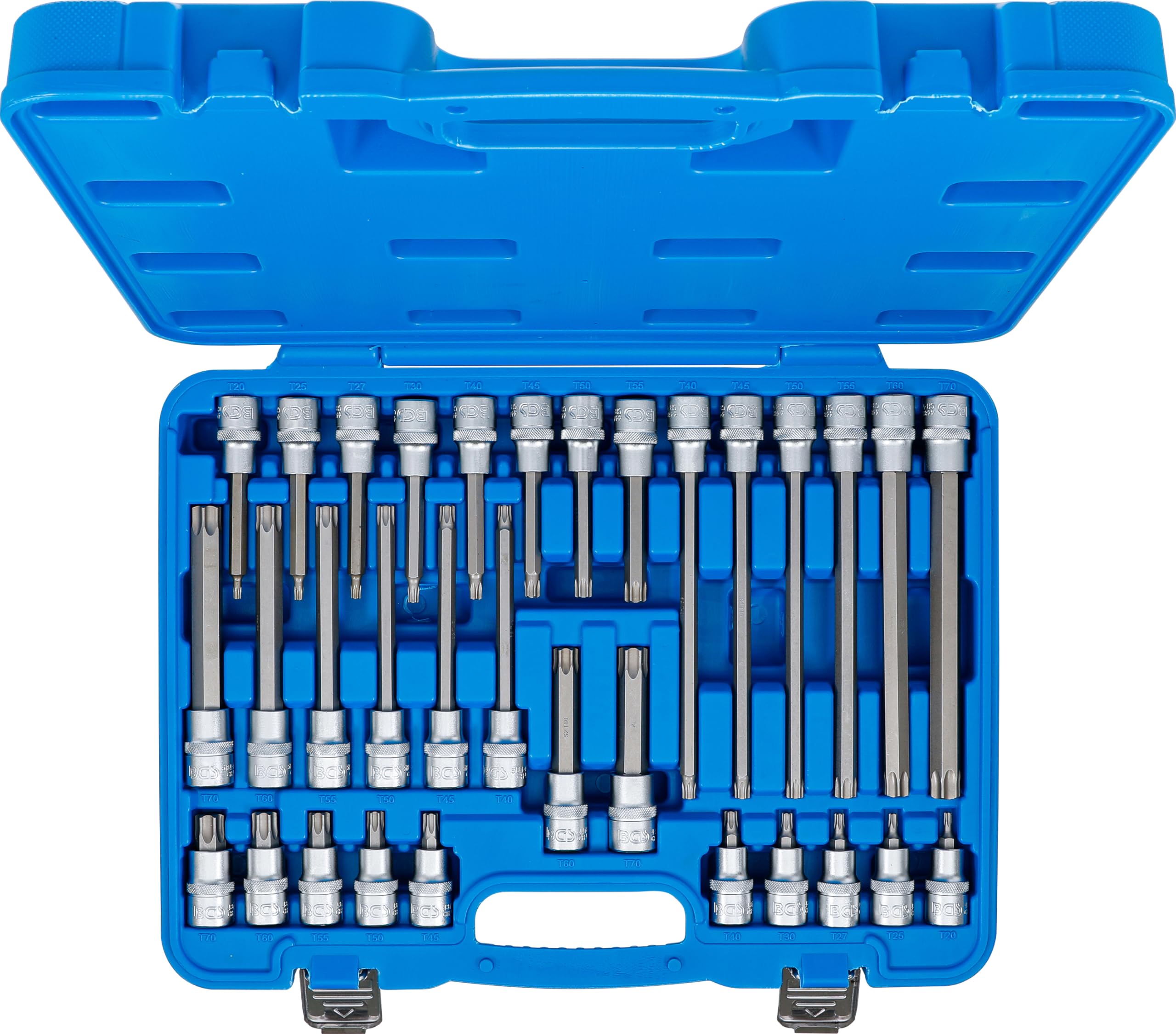BGS 5182 | Serie di chiavi a bussola | 12,5 mm (1/2") | profilo a T (per Torx) | 32 pz.
