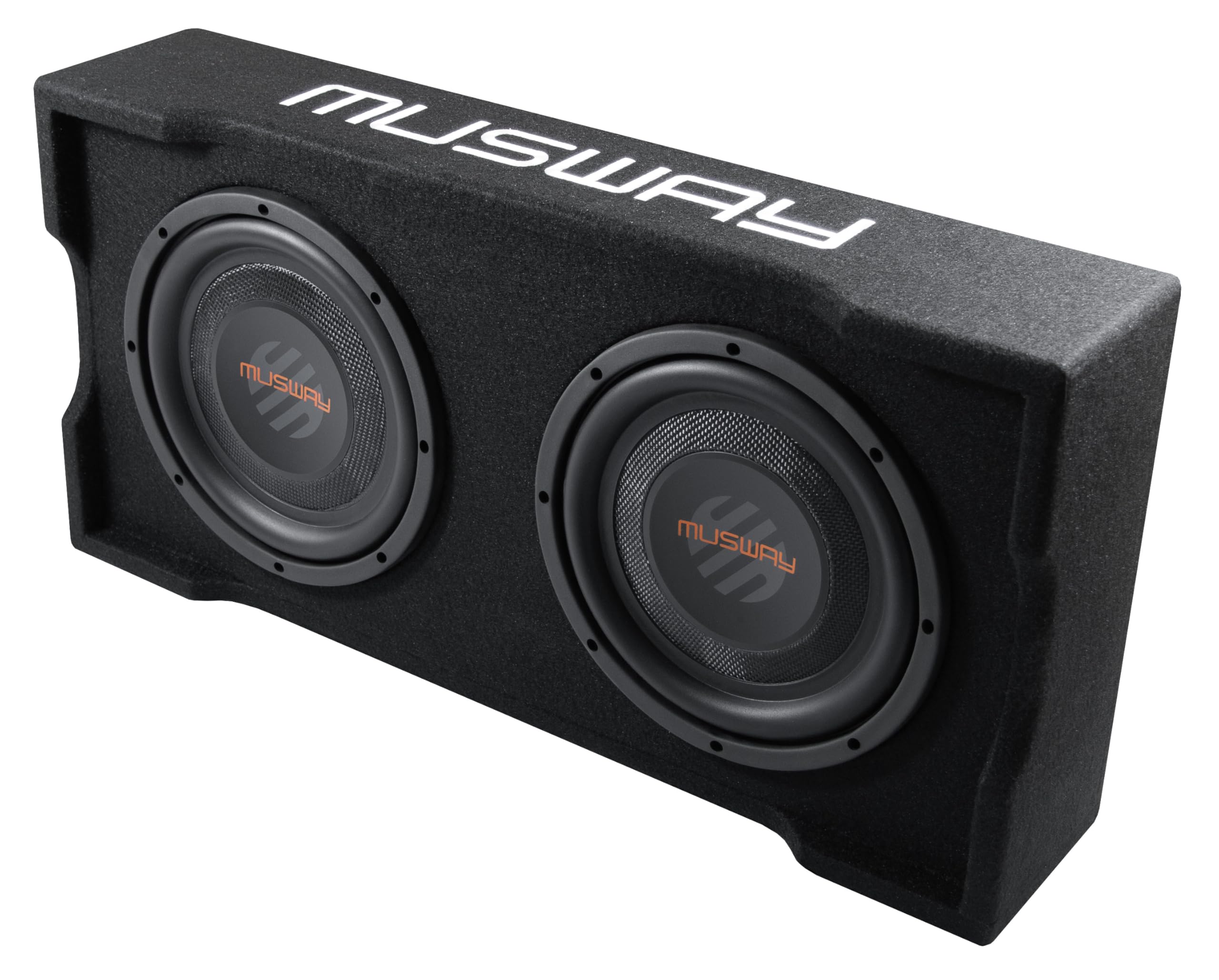 Musway MF210Q-2 - Single-BASSREFLEX-System IN FLACH-BAUWEISE (DOWNFIRE) MIT 25 cm (10“) SUBWOOFER UND PASSIVMEMBRAN mit 600 Watt max.