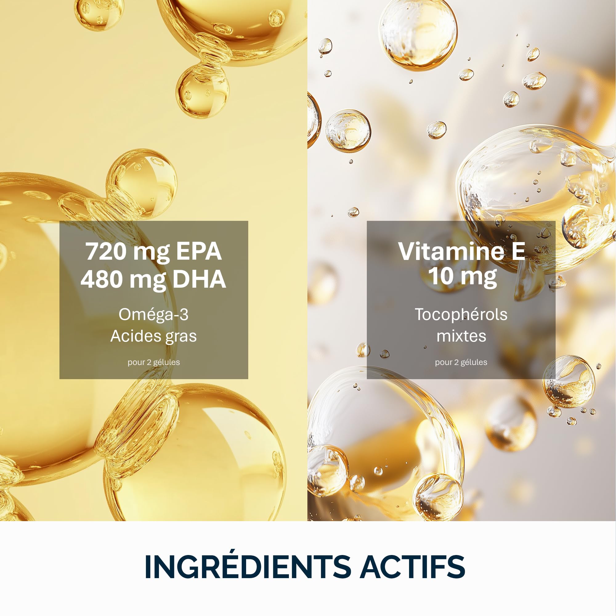 NFO Omega 3 Premium - Gélules Omega 3 Hautes Doses avec EPA & DHA - 90 | Huile de poisson Omega 3 gélules hautement dosées, huile d'oméga 3 à base d'huile de poisson avec EPA et DHA sous forme de TG