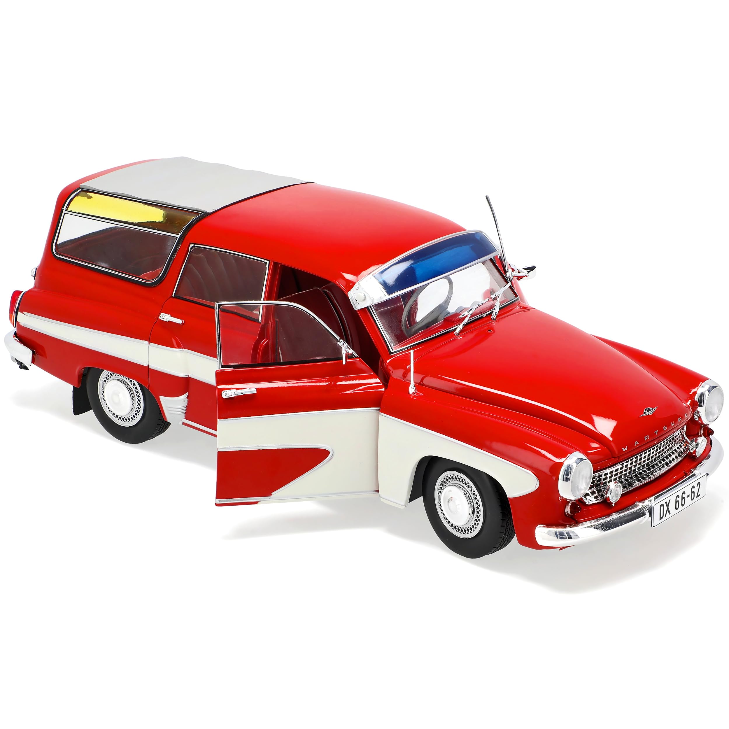 Generisch Wartburg 312 Camping Rot Beige 1965-1967 DDR limitiert 1 von 1000 Stück 1/18 Solido Modell Auto