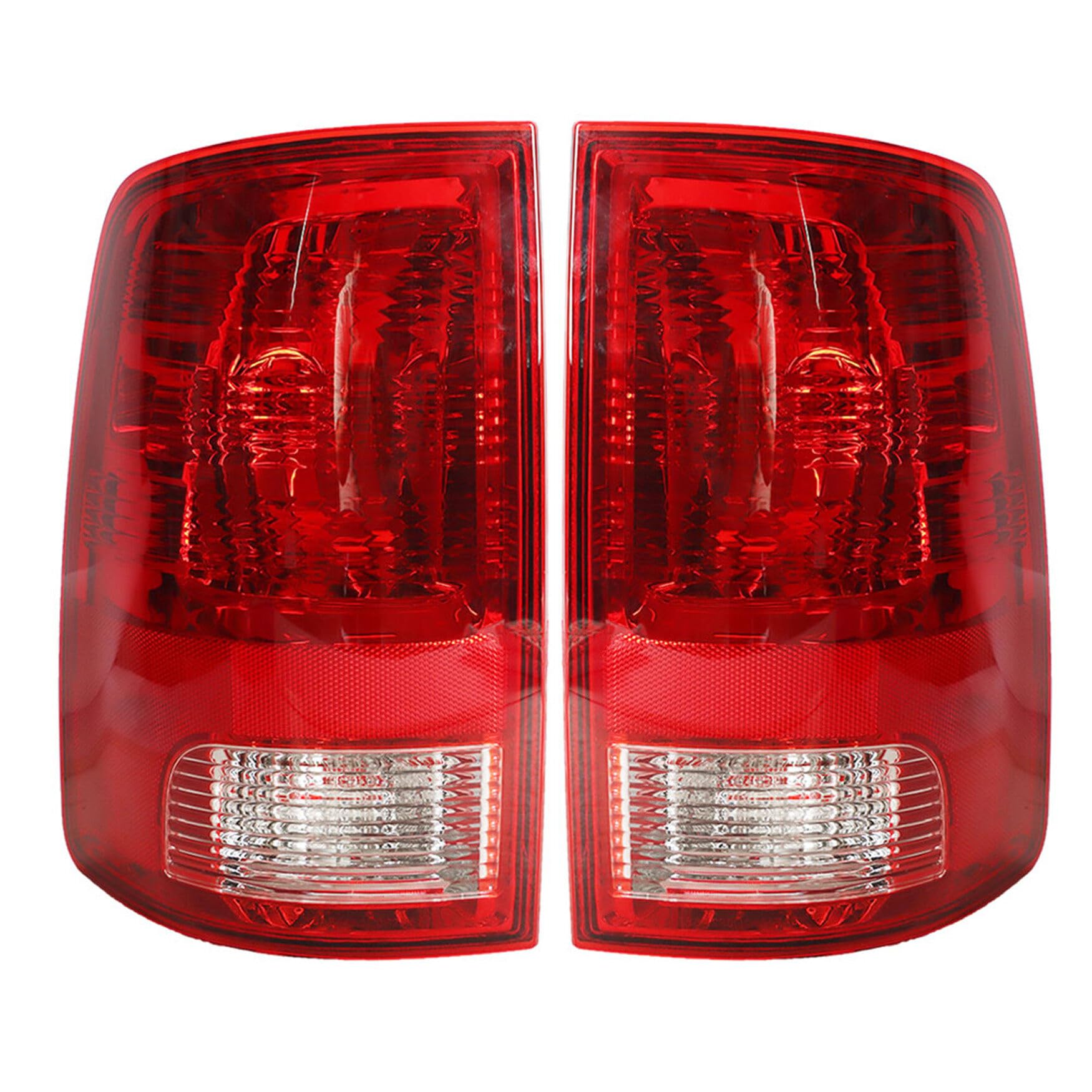WFLNHB 1 Pair Tail Light Replacement for 2009-2018 Ram 1500 2500 3500 Taillamp Rear Break Light Lamp Assembly 55277415AF 55277414AF Passenger and Driver Side
