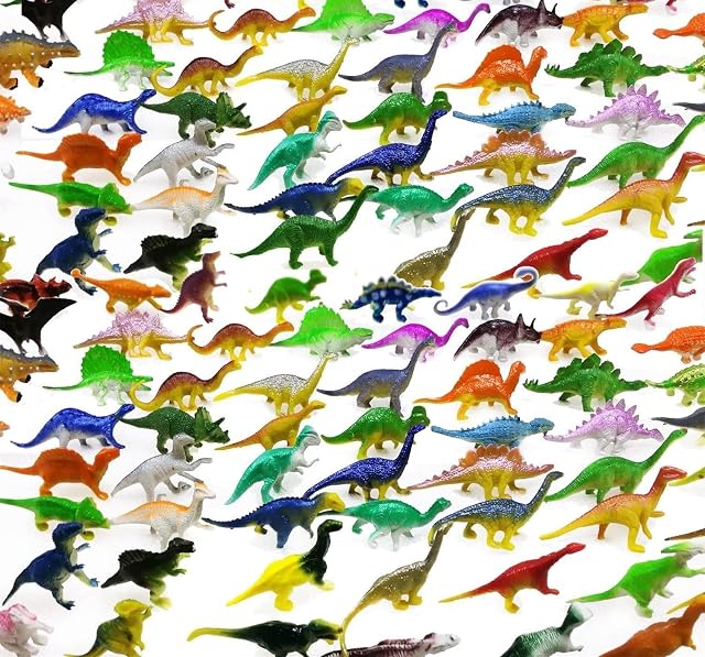 GuassLee Dinosaur Figure Toys 78 Pack - Plastic Dinosaur Set Kids Toddler Education, Including T-rex, Stegosaurus, Monoclonius, etc