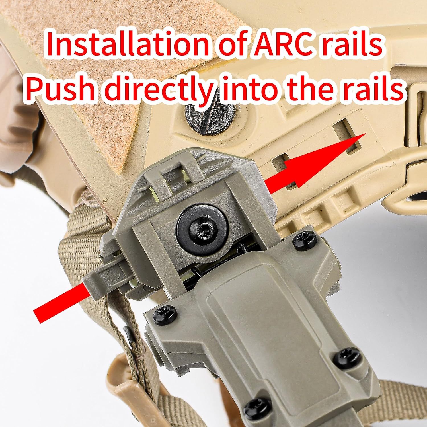 Tactical Headset with Arc rail adapter,Sound Pickup communication headset with U94 PTT Kenwood 2 Pin for Arc rail helmet Airsoft