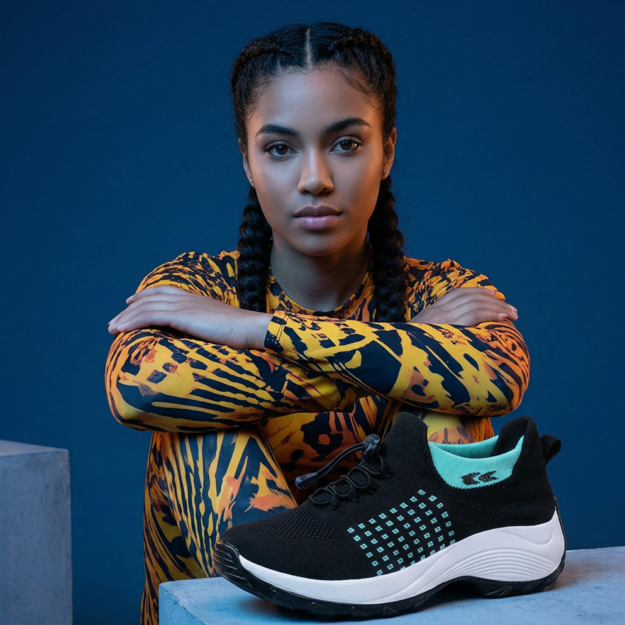 Orthofit Orthopädische Schuhe Damen Sneaker mit Ergonomischer Einlage Schmerzlindernd Atmungsaktiv für Alltag und Arbeit