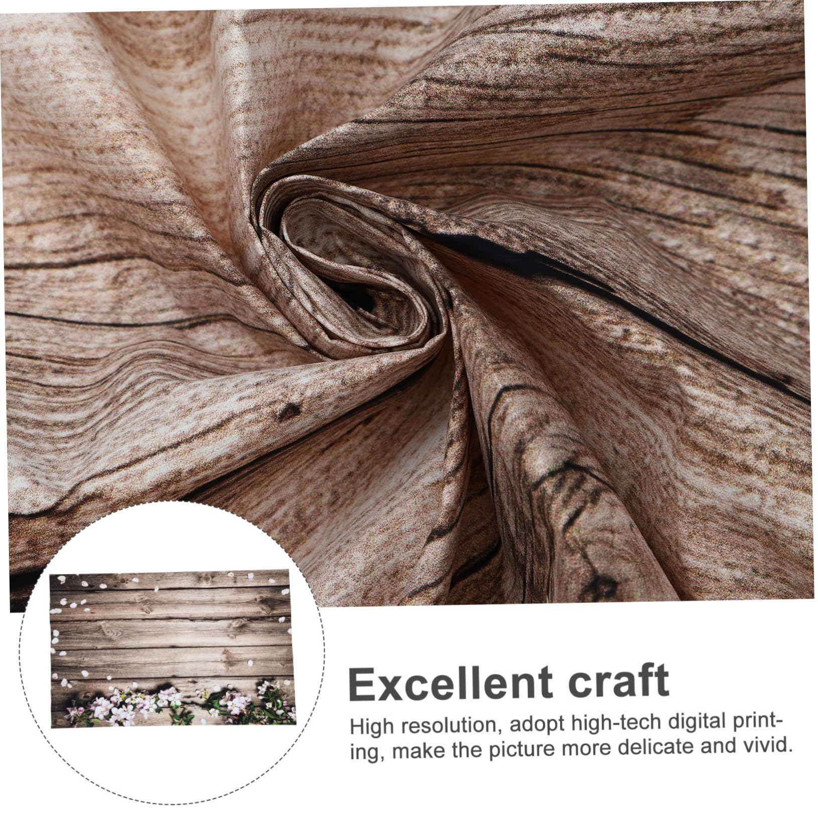 Hemobllo 3pezzi Tapestry Per Foto Con Motivo Legno e Fiori Sfondo Decorativo Per Feste e Casa Ottimo Per Servizi Fotografici e Decorazioni Domestiche