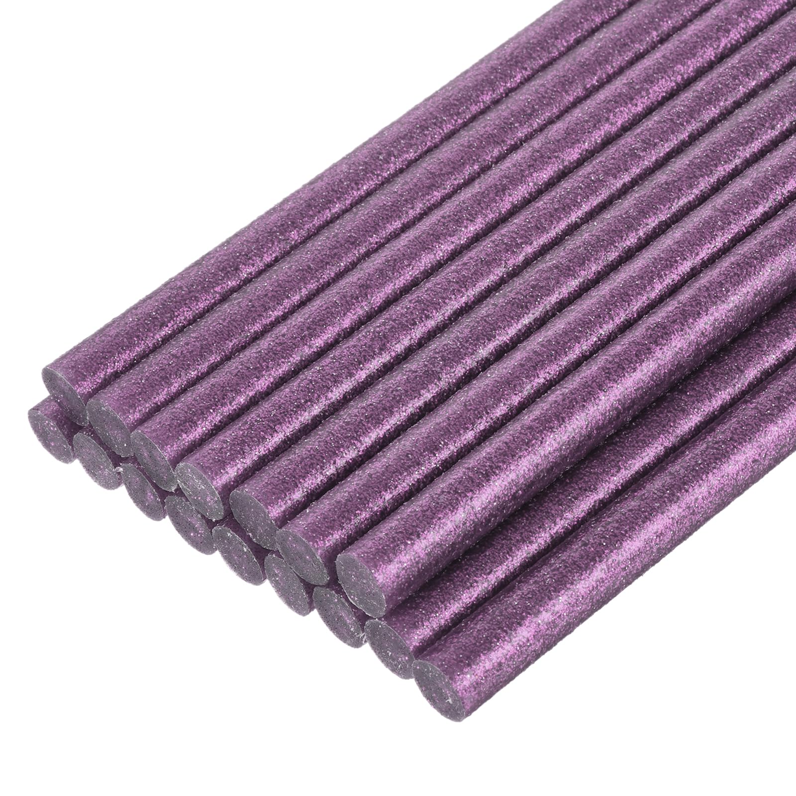 Mini bâtons de colle chaude violet pailleté uxcell 203x11mm pour pistolet