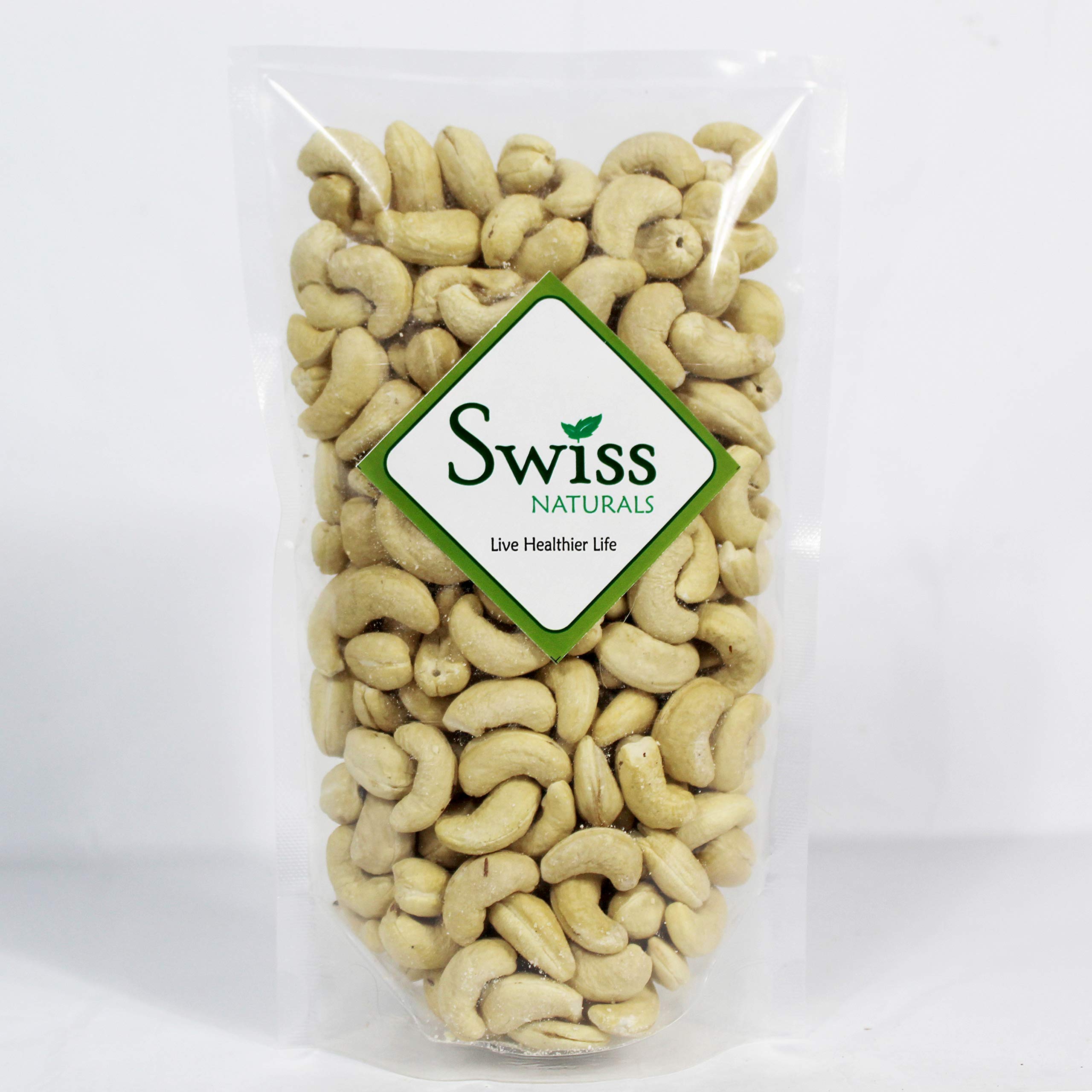 Swiss Naturals Whole California Cashew Nuts (Kaju Dry Fruits) 400g