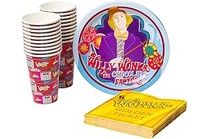 Willy Wonka and the Chocolate Factory Party Pack Set