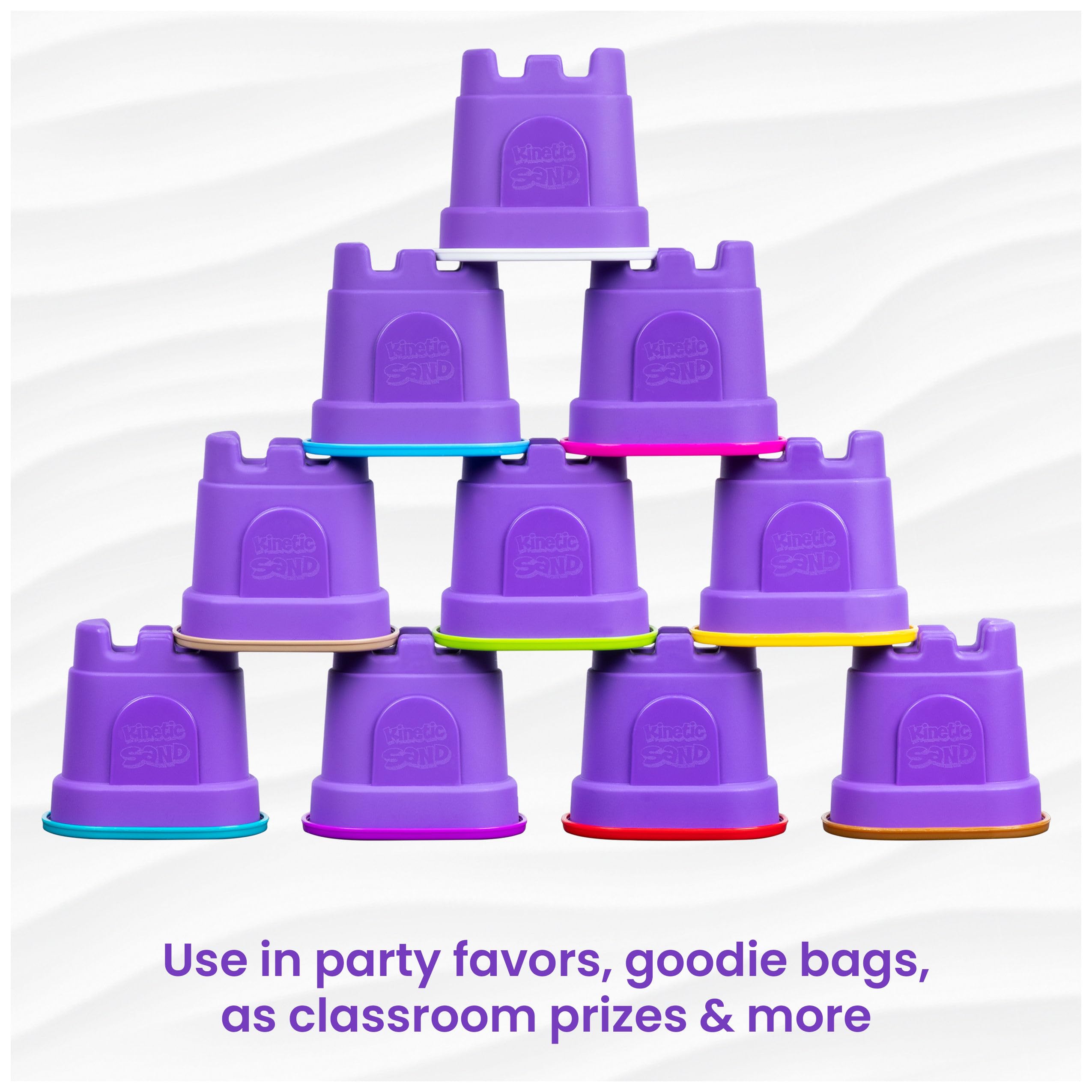 Kinetic Sand Castle Containers - 10 Pack! -7