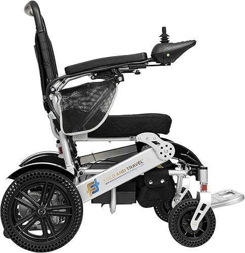 Miniatura 5 de Silla de ruedas eléctrica plegable de alta calidad, ligera, plegable, automática, silla de ruedas