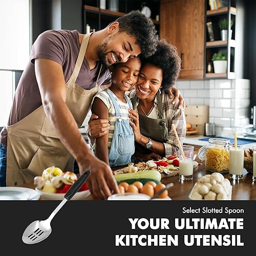 Miniatura 4 de Chef Craft Select - Cuchara ranurada, 12.75 pulgadas, acero inoxidable