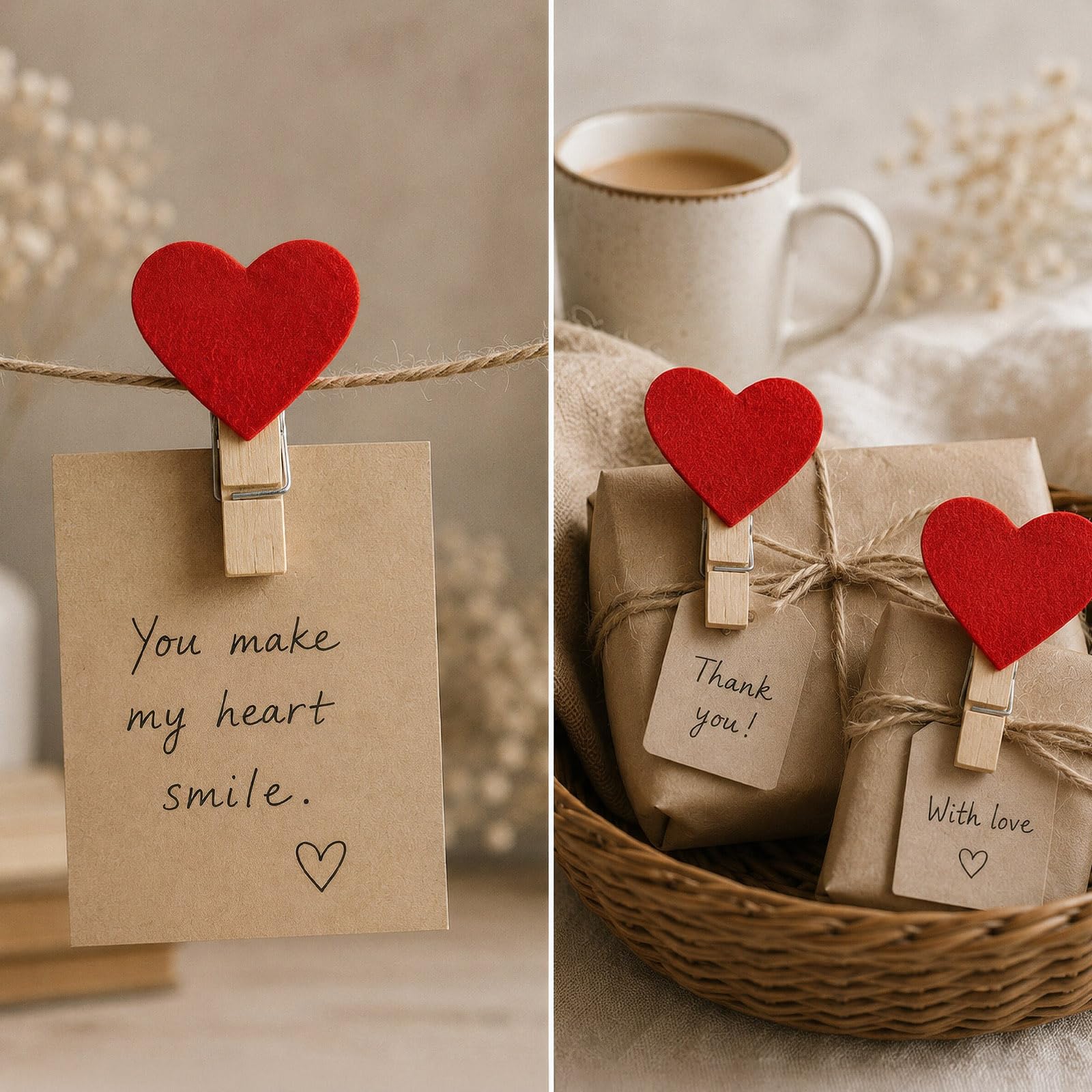 100 cuori in feltro rosso a forma di cuore, per scrapbooking, decorazioni in feltro da 2 mm