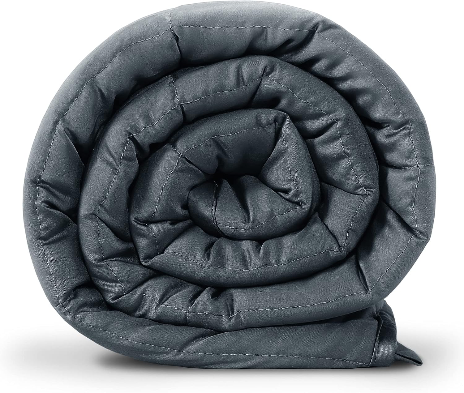 SLEEP ZONE Reversible Cooling Weighted Blanket 20 lbs Queen 60x80 inches Pressue Relief Blanket for Adults with Premium Glass Beads (Grey+Grey)