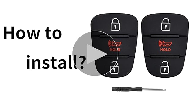 SPTwj 2 Pack 3 Buttons Car Key Fob Case Replacement Car Key Cover Compatible With Hyundai I20 I30 I35 IX20 IX35 And Kia Ceed Soul Sportage Venga Remote Control Folding Car Key