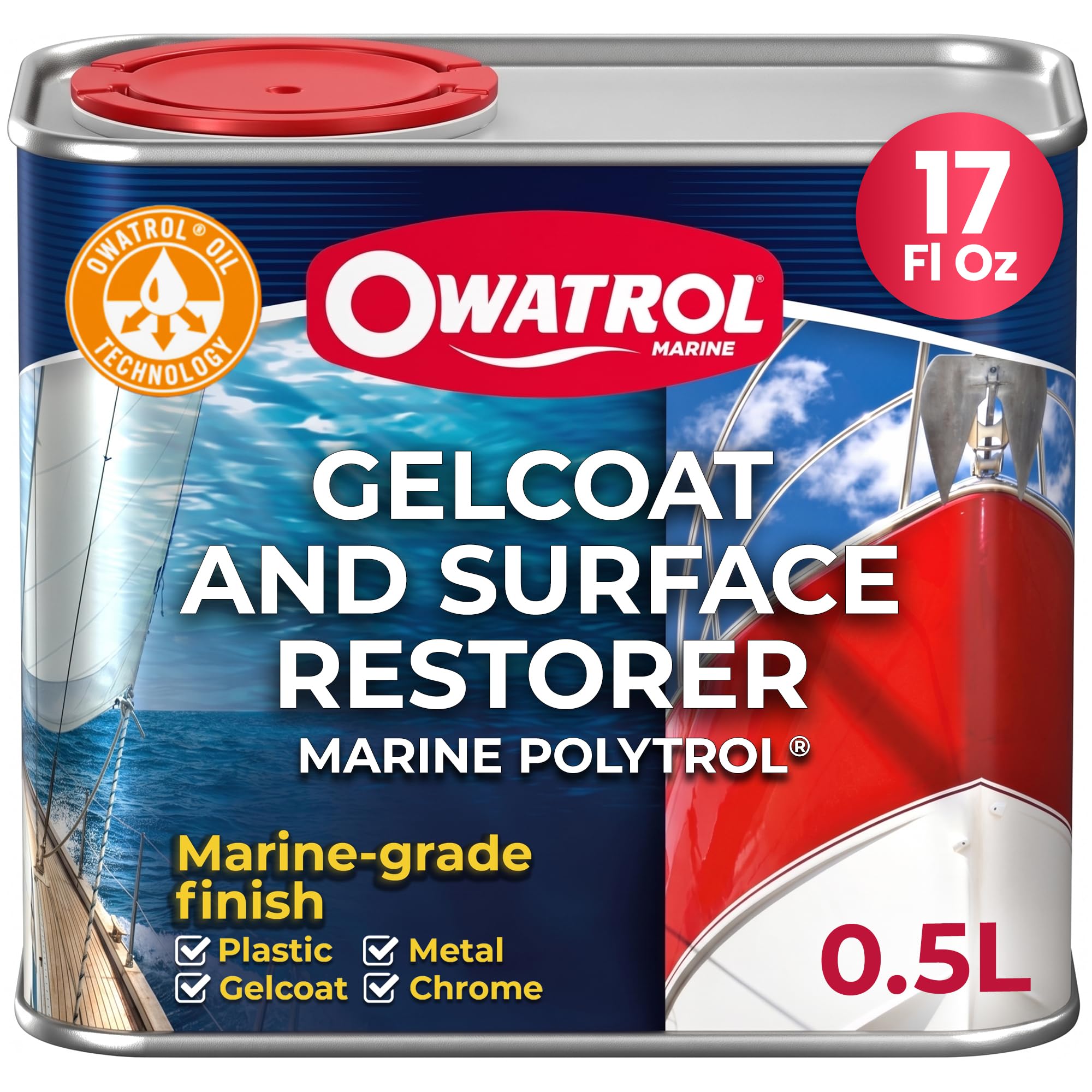 Owatrol Polytrol Gelcoat and Metal Renovator Restorer 500ml