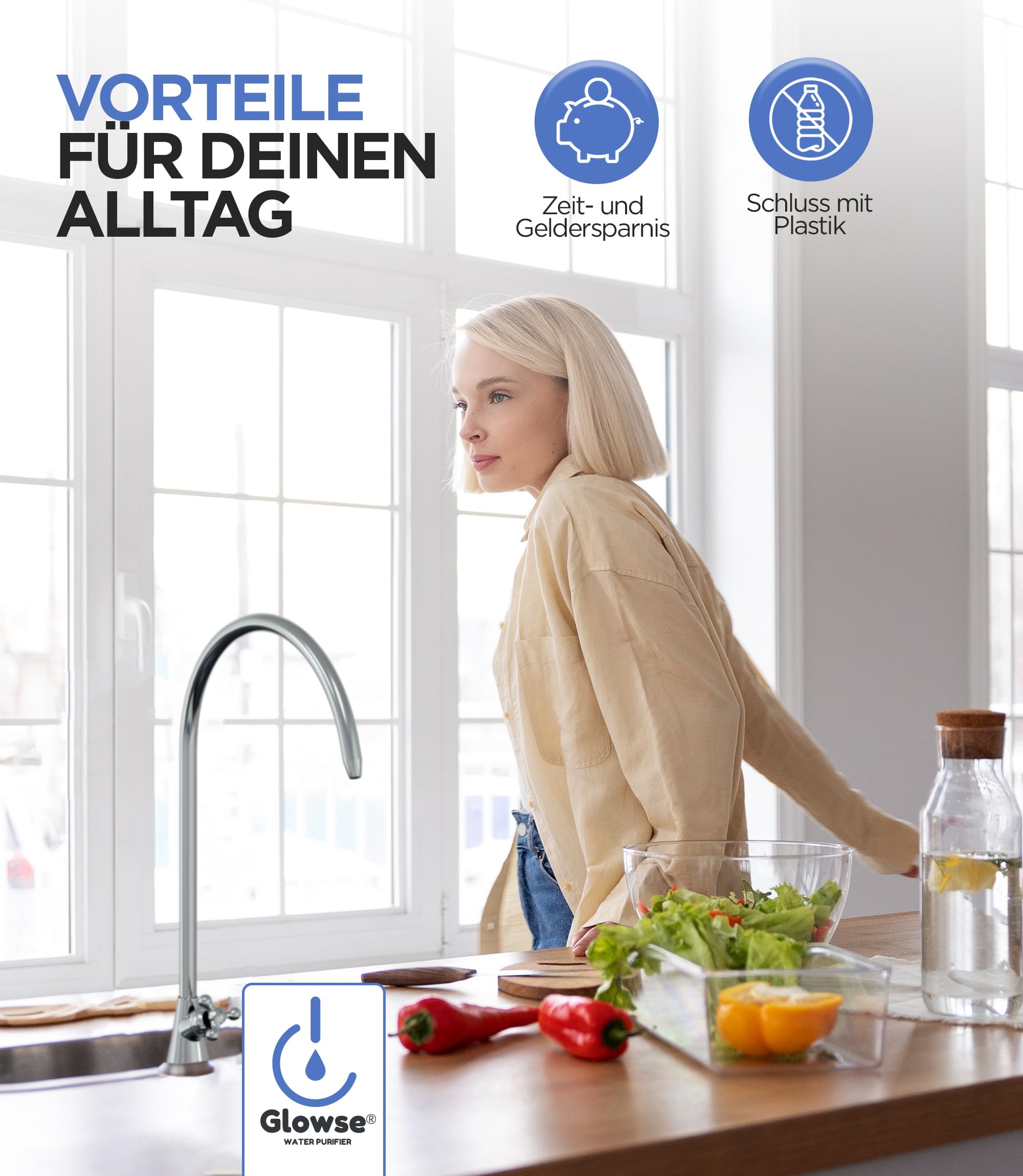 PR501 Wasserfilter Anlage 5 Stufen Ultrafiltration, Untertisch