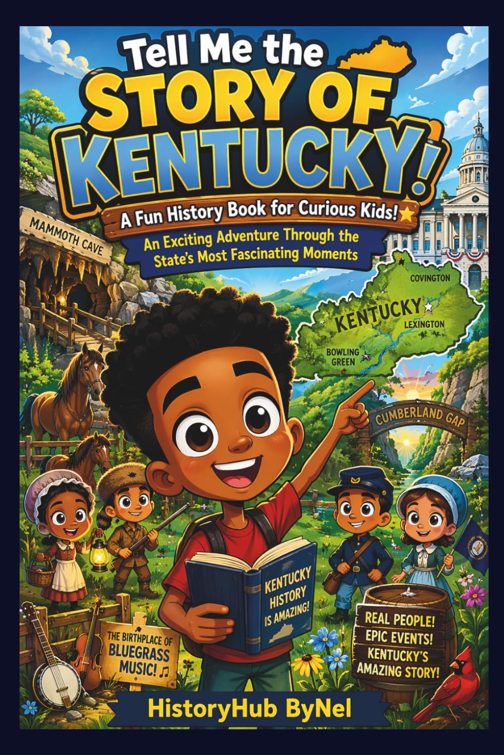 Tell Me the STORY OF KENTUCKY: A Fun History Book for Curious Kids!: An Exciting Adventure Through the State’s Most Fascinating Moments (Collection of State Histories of the USA)
