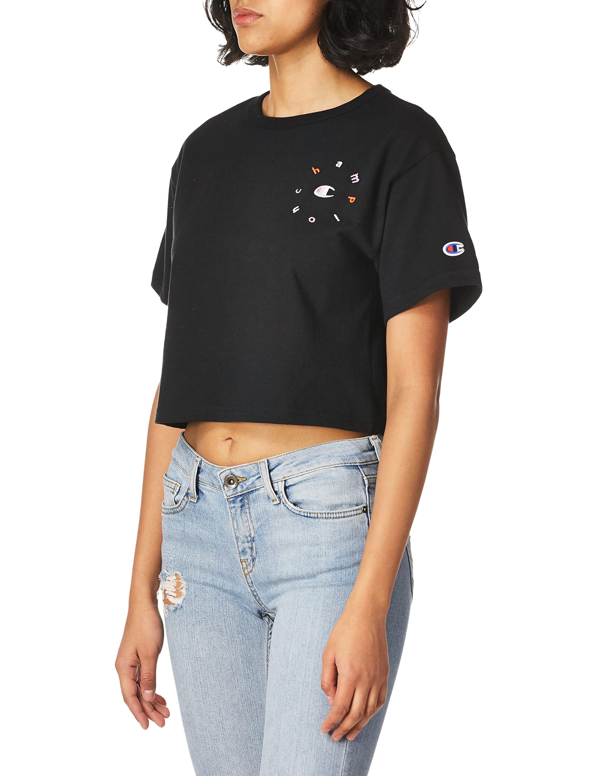 ChampionWomen's T-shirt, Heritage Heavyweight Cropped T-shirt, Crop Top for  Women