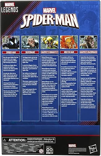 Miniatura 3 de Marvel Legends Series Spider-Man - Paquete múltiple de figuras de acción coleccionables a escala de 6 pulgadas con 14 accesorios juguetes para niños