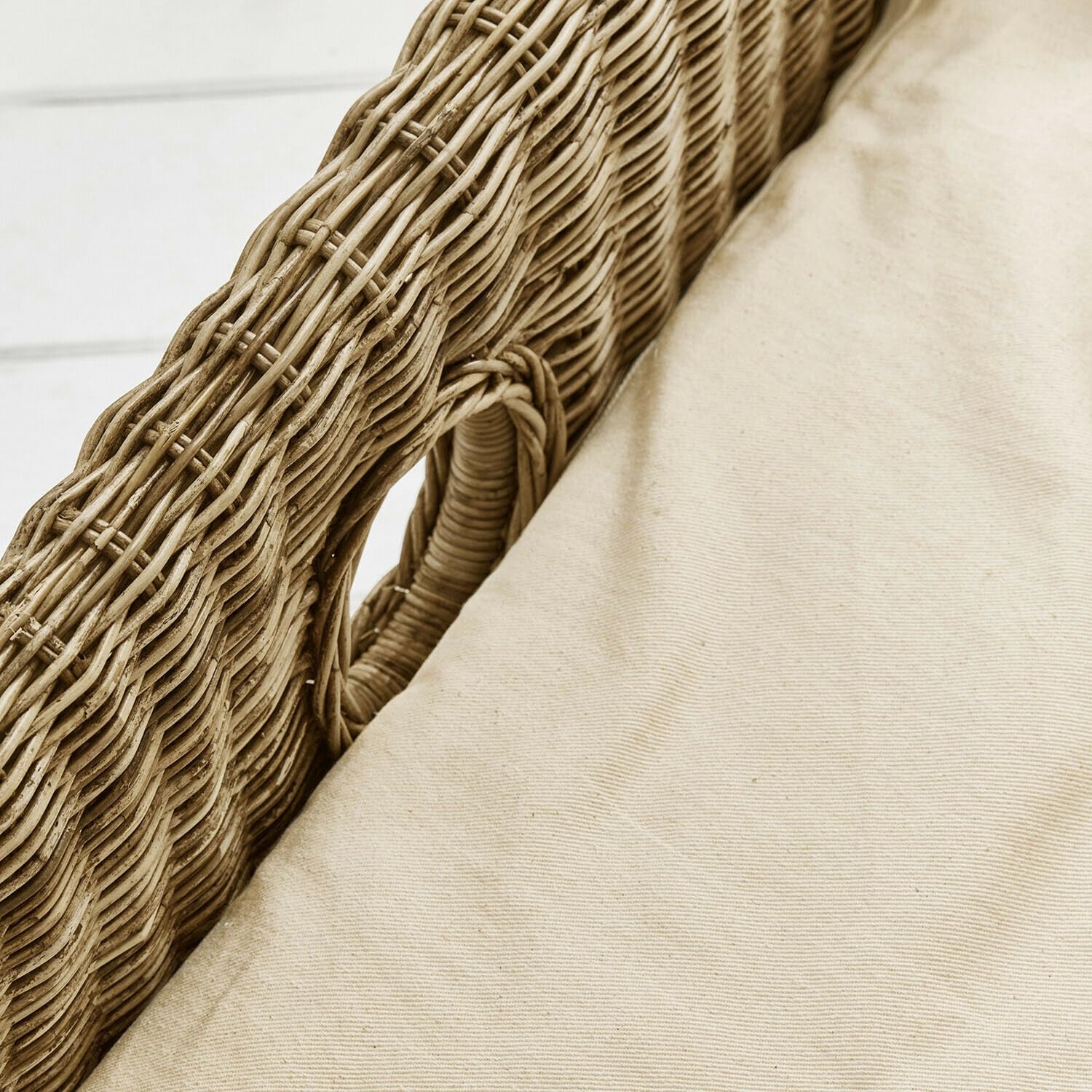 Loberon Haustierkorb Knuddo, braun/Creme