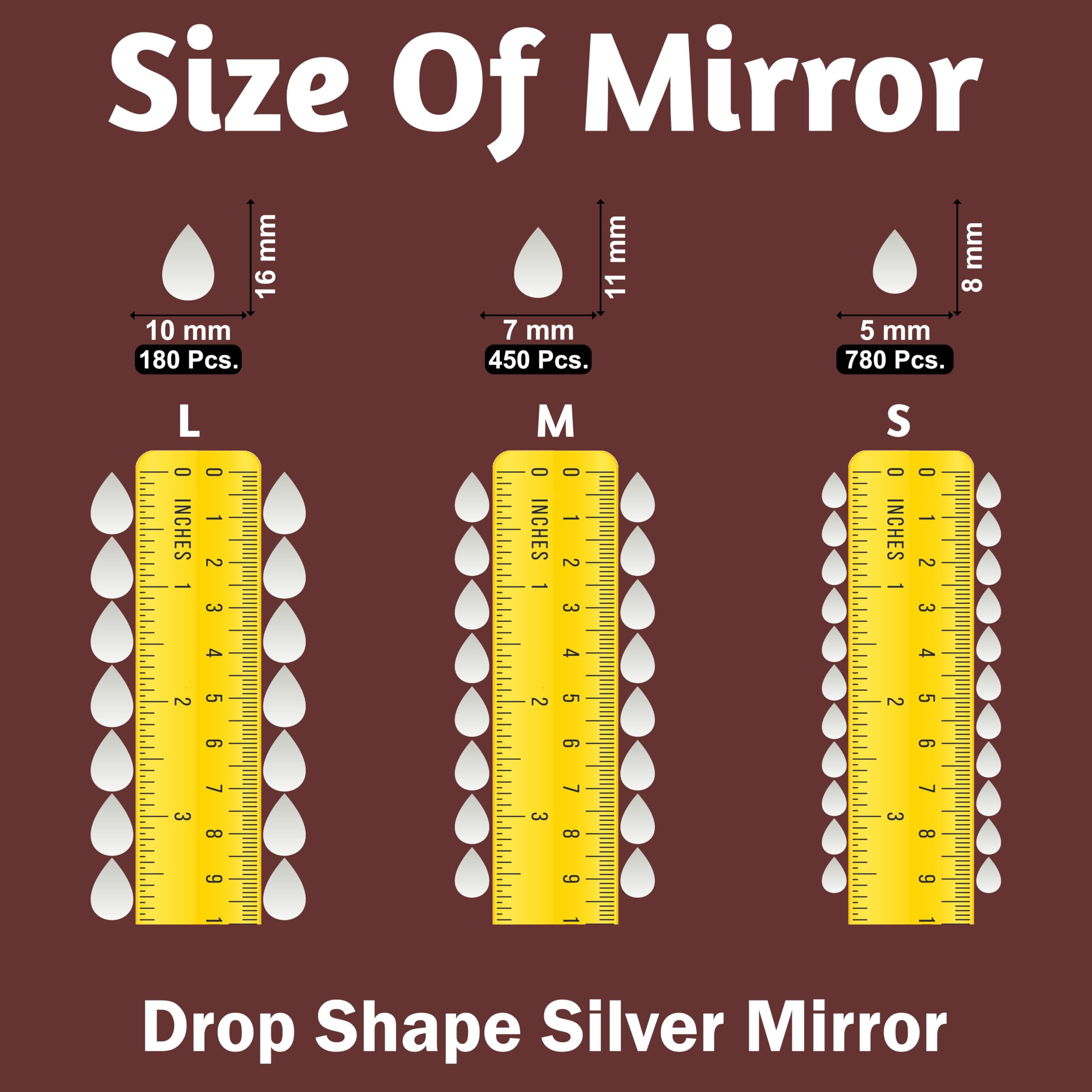 Large Drop Mirrors for Murals & Crafts - FREE SHIPPING -3 Large Drop Mirrors for Murals & Crafts - FREE SHIPPING -3