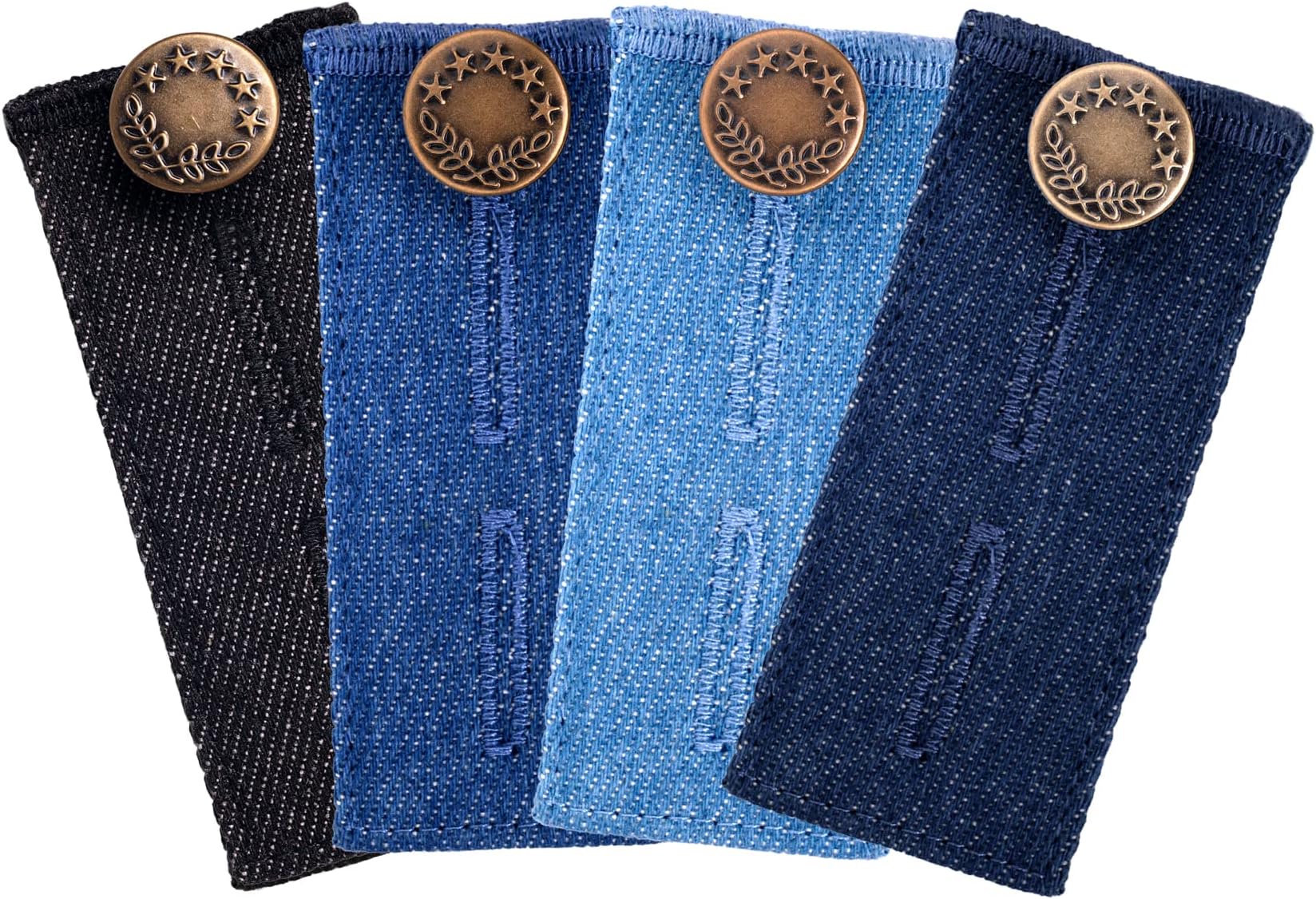 Button Extenders for Pants - 4pcs Waist Extenders for Men, Women & Pregnancy Jeans